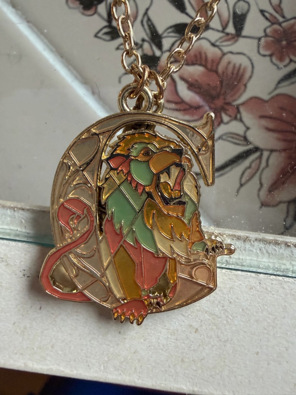 Harry Potter Gryffindor Lion Pendent Necklace